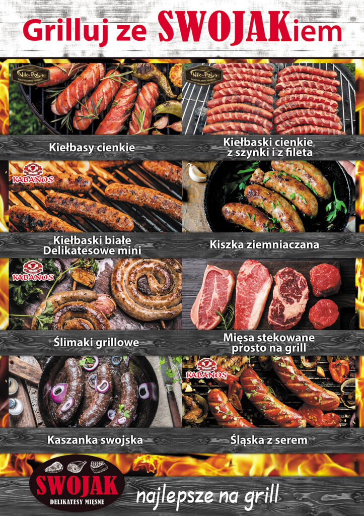 plakat griluj ze swojakiem 100x70